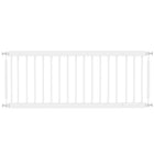 PawHut - Barrière pour Chien 26"-37" L - 14" H et 2 Extensions - Blanc-Largeur réglable adaptée aux portes, couloirs et espaces étroits