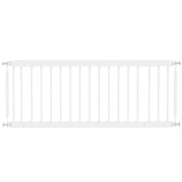 PawHut - Barrière pour Chien 26"-37" L - 14" H et 2 Extensions - Blanc-Largeur réglable adaptée aux portes, couloirs et espaces étroits