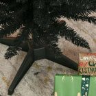 HOMCOM - Arbre de Noël - arbre de Noël fin avec branches réalistes - noir-Matériau : plastique 