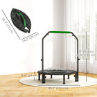 Soozier - Trampoline repliable 40" pour adultes-Guidon en mousse et embouts de pieds en caoutchouc, assurant sécurité et confort pendant l'exercice