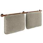 Modway - Anela Fixé au mur Chenille recouverte Tête de lit King Size, Noix d’avoine-Tête de lit flottante King Size