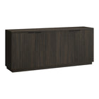 Hudson&Canal - Buffet Mansfield 68" L - Brun aulne-Comprend 4 portes avec deux armoires de rangement et des étagères réglables