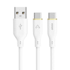 Amaze - Câble 4 pieds USB-A vers C - blanc-Recharge rapide 60 W : Convient aux téléphones et tablettes