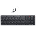 Dell - Clavier de collaboration filaire silencieux KB525C Pro - Anglais-Limitez les distractions sur ce clavier de taille standard à profil bas conçu pour une expérience de frappe silencieuse et confortable