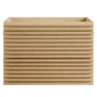 Modway - Render Fixation murale de 30" Armoire de toilette de salle de bain (lavabo non inclus) - Chêne-Vanité moderne du milieu du siècle