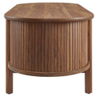 Modway - Cadence Table basse - Noyer-Glissades de pied ajustables sans marquage