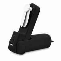 Artikl - Ventilateur portatif pliable avec fonction de banque d'alimentation et lampe d'urgence - noir-Trois niveaux de vitesse offrent un refroidissement personnalisé