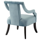 Modway - Harken Performance Velvet Chaise d’accent - Bleu clair - Ensemble de 2-Rembourrage en mousse dense