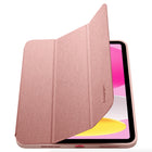 Étui Spigen Urban Fit pour iPad A16/10e génération (2022) - Or rose-Le couvercle se transforme en support/poste de travail