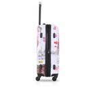 TUCCI Italy - Paris Love Art Collection de valises à bagages-Dimensions du bagage à main 20 » - Intérieur : 20 » de largeur x 13 » de largeur x 7,6 » de haut, extérieur : 22,8 » de largeur x 13,7 » de large x 8,2 » de h, poids : 6,17 lbs