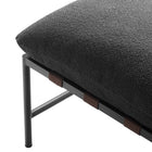 Modway - Raya Terrasse extérieure Boucle Ottoman in Charbon de bois-7
