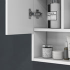 Kleankin - Armoire à pharmacie murale de salle de bain avec miroir - blanc-Charge maximale 15 kg, assemblage requis 