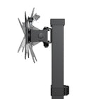 Kanto - Support de bureau universel pour moniteur - Hauteur réglable - Rotation à 360 degrés - Noir-Hauteur réglable entre 12,6 po (32 cm) et 19,7 po (50 cm)