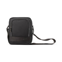 Bugatti - Sac à bandouillère de la Collection Blake pour portable 15,6po - Noir-Fait de polyester résistant avec finitions en cuir synthétique