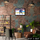 Mark Scheifele Winnipeg Jets - Toile encadree - 31" x 22"-Sous licence officielle de la LNH et de l'AJLNH