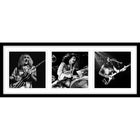 RUSH Triple Black & White Photo Collage - Impression encadree - 45" x 19"-Qualité supérieure - music memorabilia