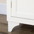 HOMCOM - Armoire de cuisine 67 po avec portes et étagères - blanc-Couleur : Blanc 