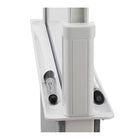 Quartet Chevalet agile - 27,5 po x 60,5 po - blanc/gris (Q293066W)-Le tableau blanc en verre trempé non absorbant est facile à effacer et ne se tache pas, ne laisse pas d'ombrage et ne fait pas de bosse