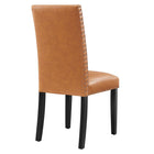 Modway - Parcel Restauration Imitation cuir Fauteuil d’appoint - Tan-Chaise à manger contemporaine