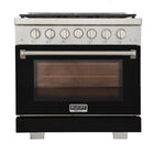 Kucht - 36 po Série KFX-X Cuisinière Pro Style au gaz propane - Acier inoxydable/Noir-Nouveaux brûleurs true simmer pour une cuisson délicate à basse température