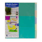 C-Line - Diviseurs d'index 5-Tab avec multi-poches, assortiment de couleurs vives, 8-1/2 po x 11 po, 3 ensembles-Utilisez un crayon, un stylo à bille ou un marqueur permanent pour étiqueter chaque onglet