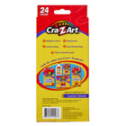 Cra-Z-Art - Crayons de couleur - Paquet de 24-Les crayons Cra-Z-Art en paquet de 24 sont fabriqués en bois véritable, chacun offrant des crayons de couleur pré-taillés de qualité artistique qui se posent de manière brillante et lisse