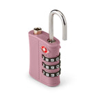 Bugatti - Ensemble de Serrures à Combinaison TSA 2 Pièces - ABS Durable - Rose-Combinaison à 3 Chiffres pour une Sécurité Renforcée