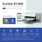Epson - Imprimante multifonction couleur sans fil EcoTank ET-3930 à réservoirs d’encre géants – Blanc-Use genuine epson ink: For optimal print quality and performance. Non-genuine ink could cause damage not covered by the printer’s limited warranty