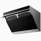 Fotile - JQG7501 Hotte aspirante à ventilation inclinée - 30 po - Noire-Débit d'air équivalent maximal (CFM) : 850