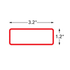 Cosco - Panneaux magnétiques à effacer à sec - 3,2 po x 1,2 po - Blanc / Bordure assortie - Paquet de 24-Le support magnétique adhère solidement aux surfaces métalliques telles que les tableaux blancs, casiers et classeurs