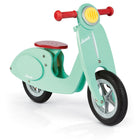 Janod - Scooter à la menthe - Vélo d'équilibre-Vélo d'équilibre en bois intelligent de style rétro pour les aventures en plein air