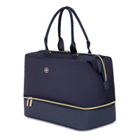 SwissGear - Sac de voyage - 15 x 19 po - Bleu Marine-Confectionné en similicuir et en tissu polyester 900D