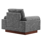 Modway - Oasis Rembourré Tissu Fauteuil - Gris-Assemblée requise