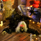 Outsunny - Zombie rampant animé d'Halloween 72" - accessoires de fête-Des sons dynamiques créent une atmosphère immersive et terrifiante pour Halloween 