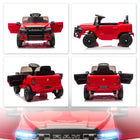 Qaba - Voiture électrique pour enfants sous licence Dodge RAM 3500 12V - rouge-Télécommande parentale et contrôle manuel par l'enfant pour un amusement polyvalent et sécurisé 