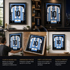 Frameworth - Coupe du Monde FIFA 2026 Officielle Argentine Lionel Messi Cadre Réplique de Maillot - 25,75 po x 33,75 po-Arrive prêt à accrocher et constitue un cadeau remarquable pour les amateurs de soccer et les collectionneurs.