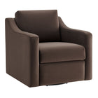 Modway - Liora Performance Velvet Fauteuil - Chocolat-Velours de performance résistant aux taches