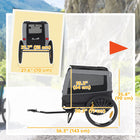 PawHut - Remorque pour chien à vélo, chariot pour chien pour bicyclette avec pieds de support-Une béquille maintient la remorque droite pour un chargement facile 