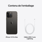 Apple - iPhone 14 Pro Max 6.7 po ecran Liquid Retina XDR, 256 Go, Noir infini, Bell et Virgin Plus-iOS 16 et toutes ses options de personnalisation, de communication et de partage
