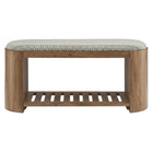 Modway - Ashby Rembourrage géométrique de 45" Banc - Géométrie naturelle-Assemblée requise