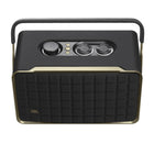 JBL - Authentics 300 - Enceinte Connectée Portable au Design Rétro avec Wi-Fi, Bluetooth et Assistants Vocaux-Personnalisez votre son grâce à des commandes intuitives sur l’enceinte qui règlent le volume, les graves et les aigus. Utilisez Alexa ou l’Assistant Google pour contrôler votre appareil avec votre voix. Ou utilisez l’application JBL One pour bénéficier d’encore plus de paramètres et d’options de personnalisation d’égalisation, et découvrez votre nouvelle chanson préférée grâce aux services musicaux