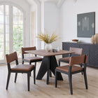 Zuo - Roxas Chaise de salle à manger - Brun - Ensemble de 2-Dimensions: 20,5 po L x 20,1 po L x 29,9 po H