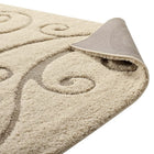 Modway - Jubilant Pousse à la Vigne Défilante Tapis de 5 pi l x 8 pi L - Crème et beige-Non détaché / Tissé à la machine