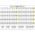Ashley Productions - ASH95705 Tapis de table Studio Smart Poly pour apprendre à compter de 1 à 100 - 13" x 19" - un seul côté - paquet de 10-Utilisez avec des marqueurs effaçables à sec ou à base d'eau et des crayons lavables.