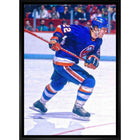 Mike Bossy New York Islanders Skating sur toile - Toile encadree - 22" x 31"-Impression sur toile de qualité supérieure avec bordures enveloppées