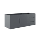 Modway - Vitality 48" Armoire de lavabo de salle de bain compatible double ou simple (non inclus) - Gris-7