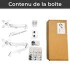 MotionGrey - Support de moniteur simple - Bras de fixation VESA pour écrans jusqu’à 28 po - Blanc-6