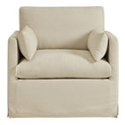 Modway - Wellfleet Slipcover Mélange de lin Fauteuil - Lin-Assemblage simple requis