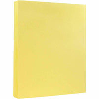 JAM Paper, Papier cartonné coloré Vellum Bristol 65 lb, 8,5 po x 11 po, couverture, Orange clair chamois, 50 feuilles/paquet-Couleur : jaune canari / Notre papier cartonné solide de qualité supérieure ne montre pas de blanc lors du pliage, du déchirement ou de la coupe ; c'est coloré tout au long !