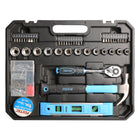 Fixtec - Ensemble d'outils polyvalent pour propriétaire (234 pièces)-Ce que contient le kit : Un ensemble complet d'outils comprenant des outils de mécanique, des outils de coupe, des outils de fixation, des outils de mesure 8 clés Allen 1,5 2 2,5 3 4 5 5,5 6 mm 1 mètre ruban en acier 3 m 6 clés mixtes 8 10 11 13 14 16 mm 1 tournevis à fente 6*125 mm CR-V 1 tournevis Phillips 6*125 mm CR-V 1 manche de tournevis 6*100 mm 4 tournevis de précision PH0 PH1 SL2 SL3 CR-V 1 rallonge 3" 1 pince universelle 6" 1 pin